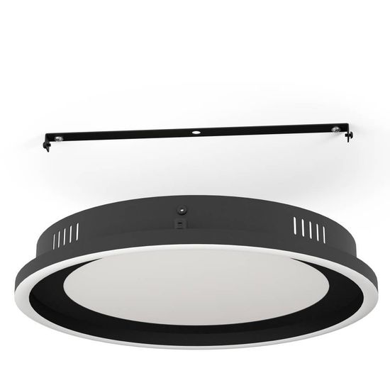 Eglo 900601 CALAGRANO LED Deckenleuchte 11,5W, 10W Ø380mm Schwarz Weiss Fernbedienung steuerbare Lichtfarbe dimmbar