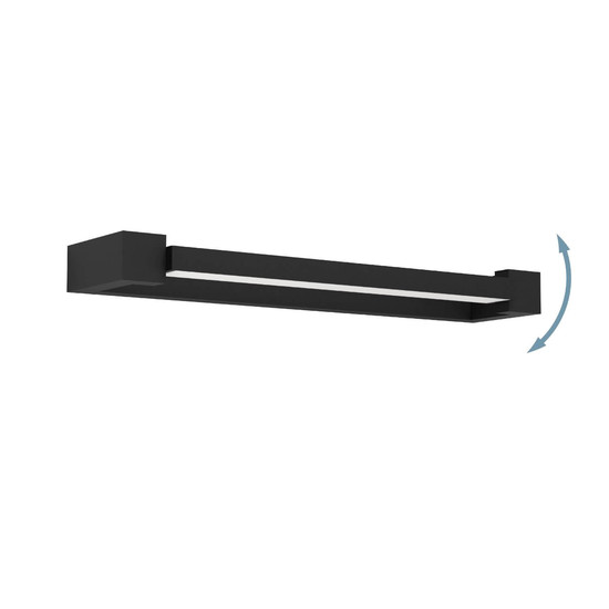 Eglo LED Spiegelleuchte Gemiliana 8,9W neutralweiss 4000K IP44 Schwarz Stahl 45x4cm 900615