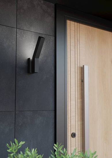 Eglo 900709 UGENTO LED Außen-Wand-/Deckenleuchte 2x4,5W Schwarz Weiss Warmweiss IP44