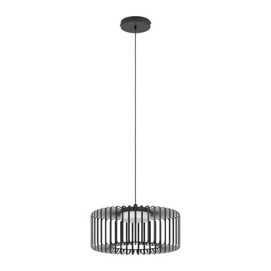 Eglo LED Pendelleuchte Ginestrone-Z Smart dimmbar 22W RGB CCT warm-/tageslichtweiss 2700-6500K Zigbee Schwarz Stahl Ø45cm 900723