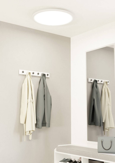 Eglo LED Deckenleuchte Sarsina-Z Smart dimmbar 41W CCT warm-/tageslichtweiss 2700-6500K Zigbee Weiss Aluminium Stahl Ø60cm 900759
