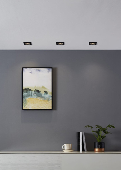 Eglo LED Spot Carosso-Z Smart dimmbar 4,7W RGB CCT warm-/tageslichtweiss 2700-6500K Zigbee Schwarz Aluminium 9x9cm 900763