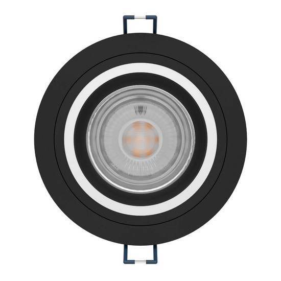 Eglo LED Spot Carosso-Z Smart dimmbar 4,7W RGB CCT warm-/tageslichtweiss 2700-6500K Zigbee Schwarz Aluminium Ø9cm 900764