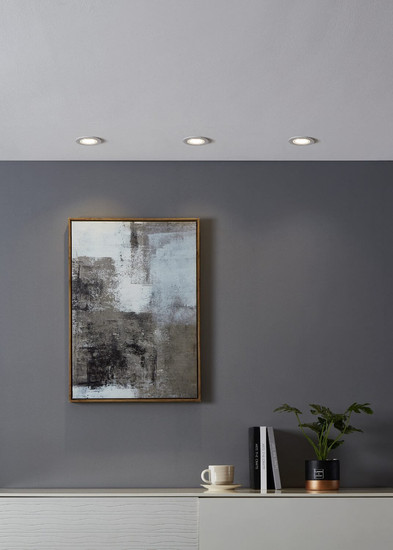 Eglo LED Spot Carosso-Z Smart dimmbar 4,7W RGB CCT warm-/tageslichtweiss 2700-6500K Zigbee Weiss Aluminium Ø9cm 900766