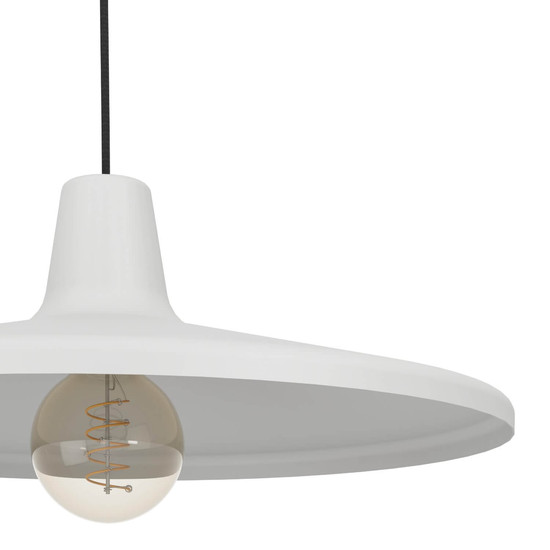 Eglo Pendelleuchte Miniere E27 Schwarz Grau Stahl Ø42cm 900833