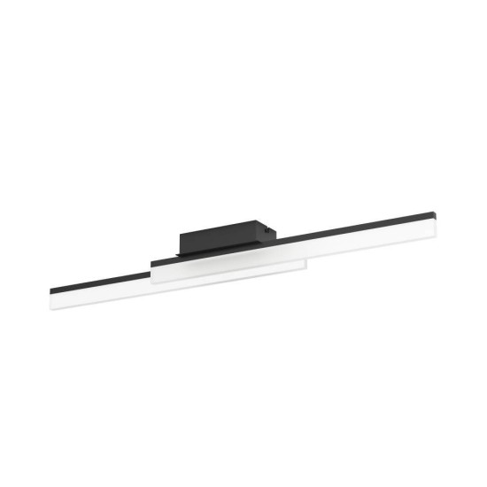 Eglo 900844 PALMITAL LED Wand-/Deckenleuchte 2x11W 880x100mm Schwarz Satiniert Warmweiss IP44
