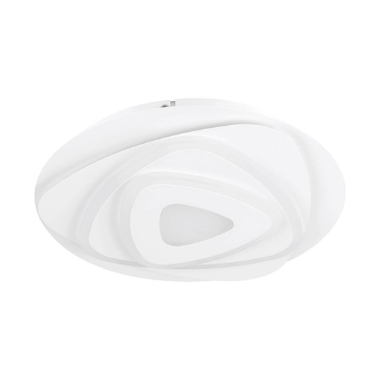 Eglo LED Deckenleuchte Palagiano 14,7W neutralweiss 4000K Weiss Satiniert Stahl Ø30cm 900863