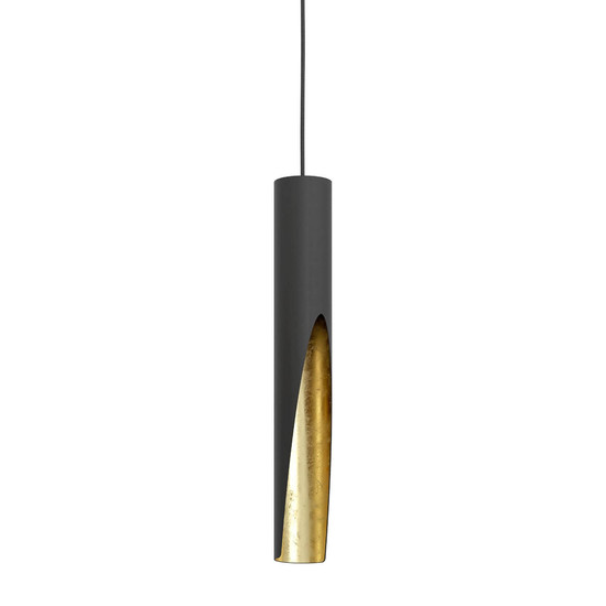 Eglo LED Pendelleuchte Barbotto GU10 4,5W warmweiss 3000K Schwarz Gold Stahl Ø6cm 900872