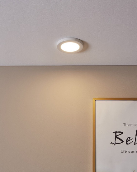 Eglo LED Einbauspot Fueva Flex 5,5W warmweiss 3000K Weiss Aluminium Ø12cm 900932