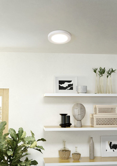 Eglo LED Einbauspot Fueva Flex 5,5W warmweiss 3000K Weiss Aluminium Ø12cm 900932