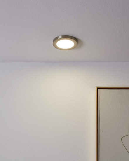 Eglo LED Einbauspot Fueva Flex 5,5W neutralweiss 4000K Nickel-matt Aluminium Ø12cm 900936