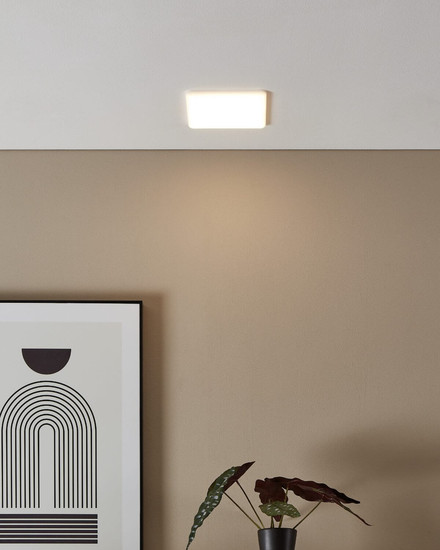 Eglo LED Einbauspot Rapita 11,5W warmweiss 3000K IP65 Weiss Aluminium 15,5x15,5cm 900968