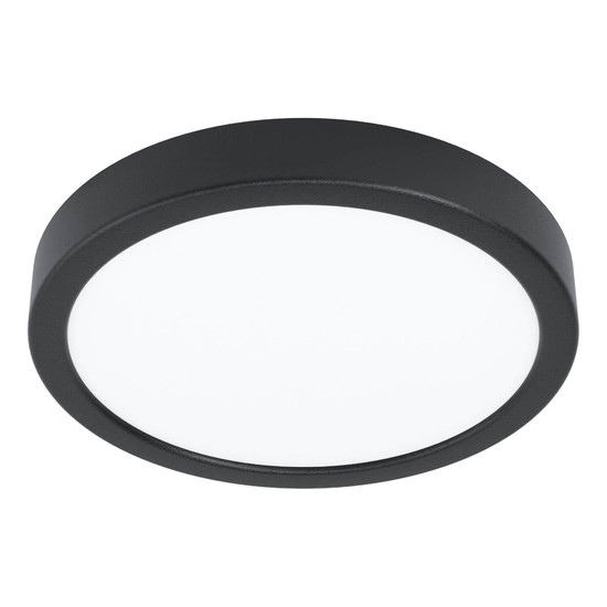 Eglo LED Aufbauleuchte Fueva 5 17W warmweiss 3000K Bewegungsmelder Schwarz Stahl mit Sensor Ø21cm 901013
