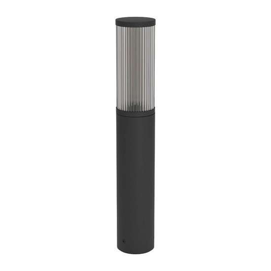 Eglo Sockelleuchte Salle E27 IP54 Schwarz Schwarz-transparent Aluminium 46,5cm 901034