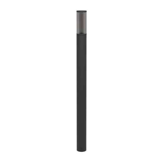 Eglo Außen-Stehleuchte Salle E27 IP54 Schwarz Schwarz-transparent Aluminium 110cm 901035