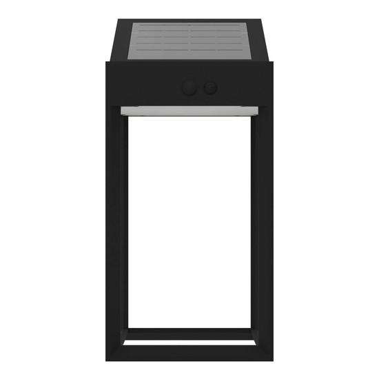 Eglo LED Solar-Wandleuchte Suzzara 6,5W neutralweiss 4000K Bewegungsmelder IP44 Schwarz mit Sensor 25x14cm 901083