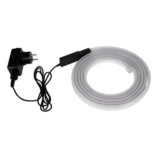 Eglo Außen-LED-Streifen Flatneon Z Smart dimmbar 21W RGB CCT warm-/tageslichtweiss 3000-6500K Zigbee IP44 Weiss 3m 901095