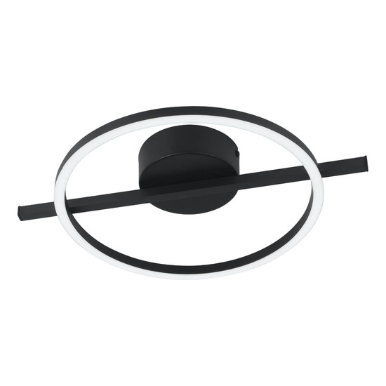 Eglo LED Deckenleuchte Amandolo dimmbar 17W RGB CCT warm-/tageslichtweiss 2700-6500K Schwarz Aluminium Stahl 40x30cm 901113