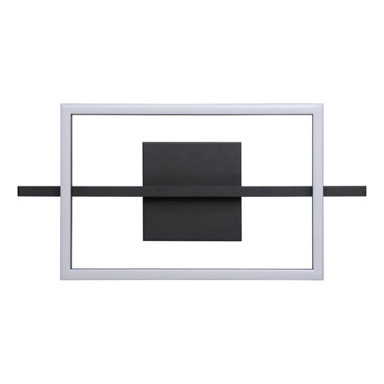 Eglo LED Deckenleuchte Amandolo dimmbar 17W RGB CCT warm-/tageslichtweiss 2700-6500K Schwarz Aluminium Stahl 40x20cm 901115