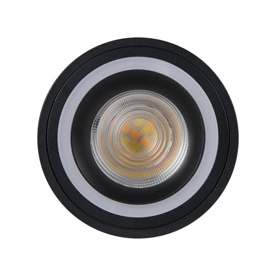 Eglo LED Aufbauleuchte Carosso-Z Smart GU10 dimmbar 4,9W RGB CCT warm-/tageslichtweiss 2700-6500K Zigbee Schwarz Aluminium Ø8cm 901168