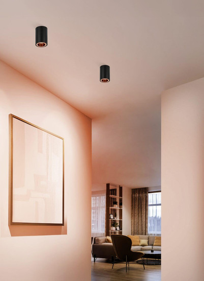 Eglo LED Aufbauleuchte Carosso-Z Smart GU10 dimmbar 4,9W RGB CCT warm-/tageslichtweiss 2700-6500K Zigbee Schwarz Aluminium Ø8cm 901168