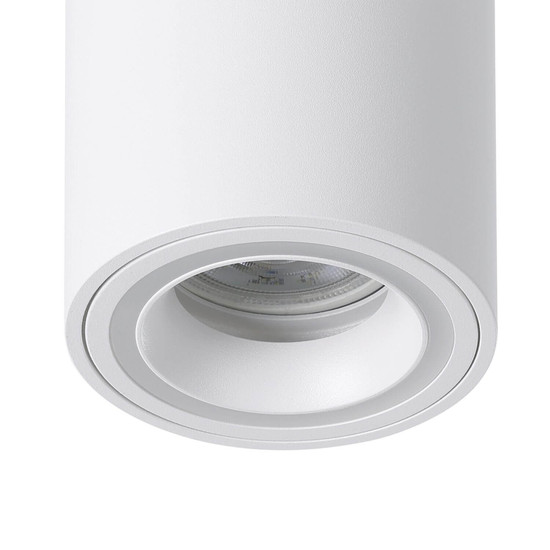 Eglo LED Aufbauleuchte Carosso-Z Smart GU10 dimmbar 4,9W RGB CCT warm-/tageslichtweiss 2700-6500K Zigbee Weiss Aluminium Ø8cm 901169