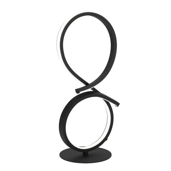 Eglo LED Tischleuchte Serpins 11,4W warmweiss 3000K Schwarz Aluminium Stahl 40,5x20,5cm 901269