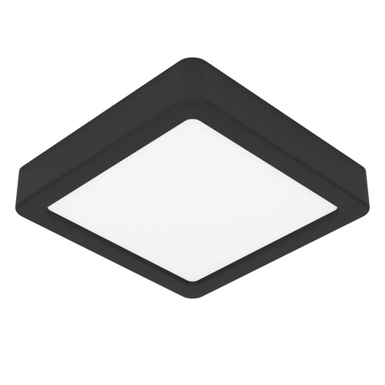 Eglo LED Aufbauleuchte Fueva 6 7W CCT warm-/neutral-/tageslichtweiss 2700/4000/6500K Schwarz 15x15cm 901302