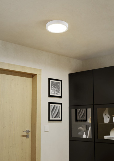 Eglo LED Aufbauleuchte Fueva 6 11,5W CCT warm-/neutral-/tageslichtweiss 2700/4000/6500K Weiss Ø21cm 901307