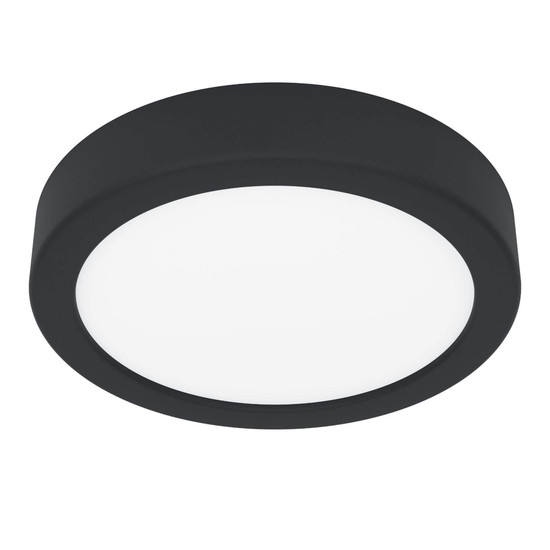 Eglo LED Aufbauleuchte Fueva 6 7,5W CCT warm-/neutral-/tageslichtweiss 2700/4000/6500K IP44 Schwarz Ø17cm 901324