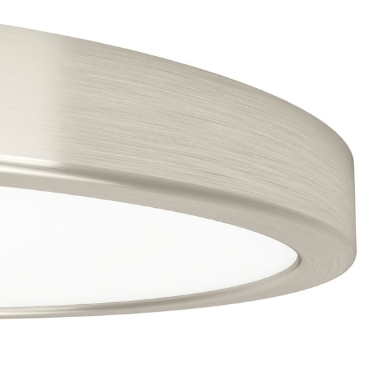 Eglo LED Aufbauleuchte Fueva 6-Z Smart dimmbar 14,3W RGB CCT warm-/tageslichtweiss 2700-6500K Zigbee IP44 Nickel-matt Stahl Ø28cm 901382