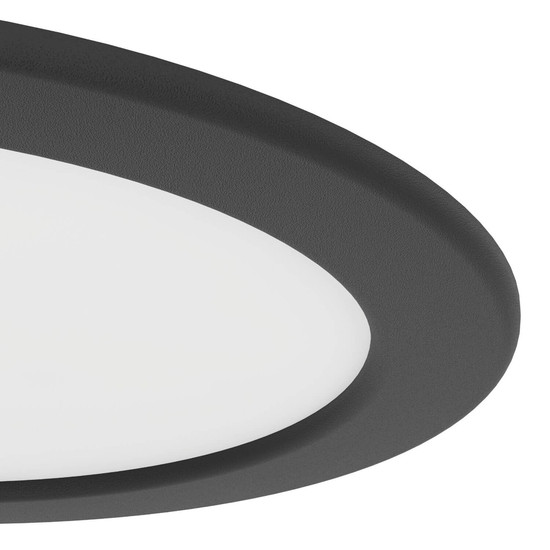Eglo LED Einbauleuchte Fueva 6 10,5W CCT warm-/neutral-/tageslichtweiss 2700/4000/6500K Schwarz Ø17cm 901388