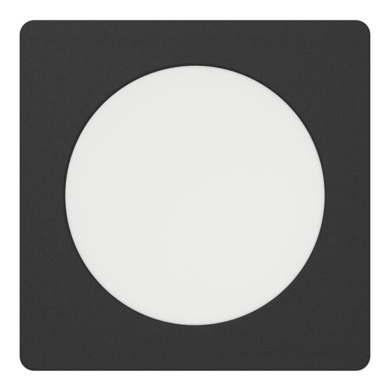 Eglo LED Einbauleuchte Fueva 6 6,3W CCT warm-/neutral-/tageslichtweiss 2700/4000/6500K Schwarz 12x12cm 901391
