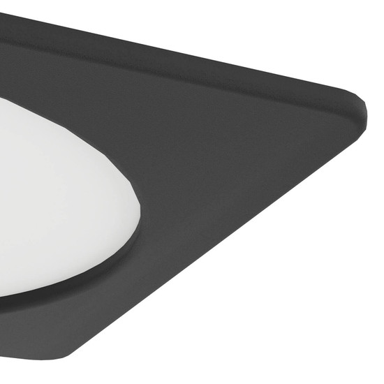 Eglo LED Einbauleuchte Fueva 6 10,5W CCT warm-/neutral-/tageslichtweiss 2700/4000/6500K Schwarz 17x17cm 901392