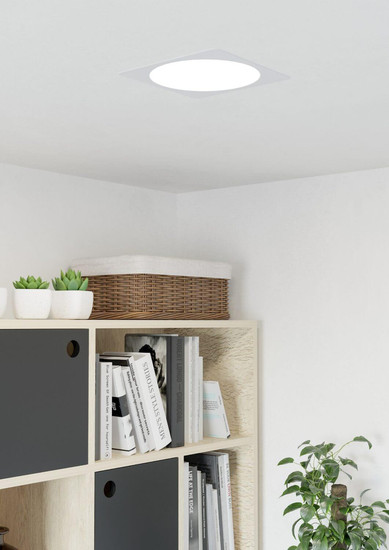 Eglo LED Einbauleuchte Fueva 6 18,5W CCT warm-/neutral-/tageslichtweiss 2700/4000/6500K Weiss 22x22cm 901402