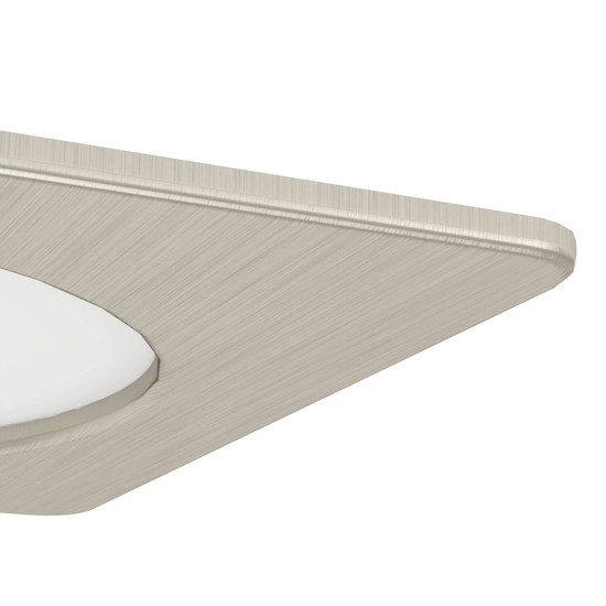 Eglo LED Einbauleuchte Fueva 6 6,3W CCT warm-/neutral-/tageslichtweiss 2700/4000/6500K Nickel-matt 12x12cm 901408