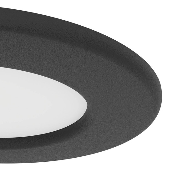 Eglo LED Einbauleuchte Fueva 6-Z Smart 3-flammig dimmbar 3x 2,8W RGB CCT warm-/tageslichtweiss 2700-6500K Zigbee IP44 Schwarz Ø9cm 901425
