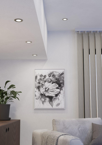 Eglo LED Einbauleuchte Fueva 6-Z Smart 3-flammig dimmbar 3x 2,8W RGB CCT warm-/tageslichtweiss 2700-6500K Zigbee IP44 Nickel-matt Ø9cm 901434
