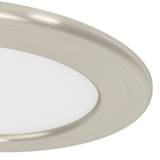 Eglo LED Einbauleuchte Fueva 6-Z Smart dimmbar 5W RGB CCT warm-/tageslichtweiss 2700-6500K Zigbee IP44 Nickel-matt Ø12cm 901435