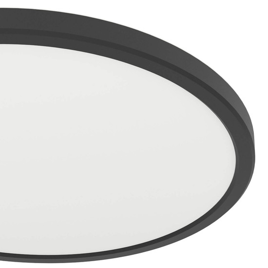 Eglo LED Deckenleuchte Rovito 13,9W CCT warm-/neutral-/tageslichtweiss 2700/4000/6500K IP44 Schwarz Ø30cm 901438
