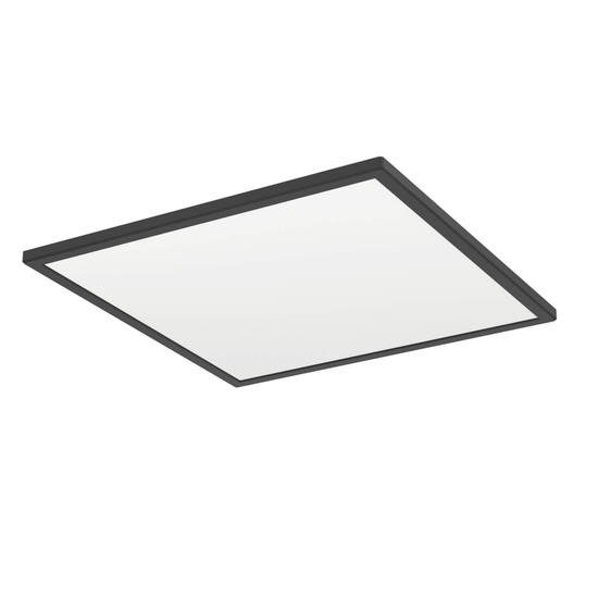 Eglo LED Deckenleuchte Rovito 17W CCT warm-/neutral-/tageslichtweiss 2700/4000/6500K IP44 Schwarz 50x50cm 901444