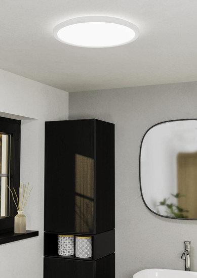 Eglo LED Deckenleuchte Rovito 18,5W CCT warm-/neutral-/tageslichtweiss 2700/4000/6500K IP44 Weiss Ø39cm 901447