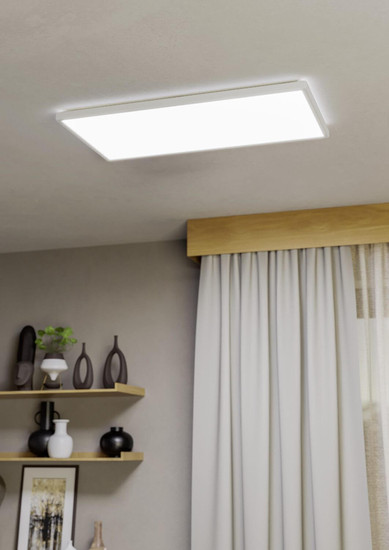 Eglo LED Deckenleuchte Rovito 17,2W CCT warm-/neutral-/tageslichtweiss 2700/4000/6500K IP44 Weiss 57x30cm 901453