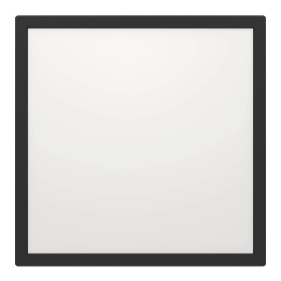 Eglo LED Deckenleuchte Rovito-R dimmbar 17,6W CCT warm-/tageslichtweiss 2700-6500K IP44 Schwarz 39x39cm 901456