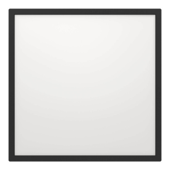 Eglo LED Deckenleuchte Rovito-R dimmbar 17W CCT warm-/tageslichtweiss 2700-6500K IP44 Schwarz 50x50cm 901457
