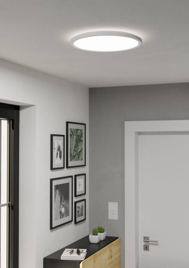 Eglo LED Deckenleuchte Rovito-R dimmbar 18,5W CCT warm-/tageslichtweiss 2700-6500K IP44 Weiss Ø39cm 901458
