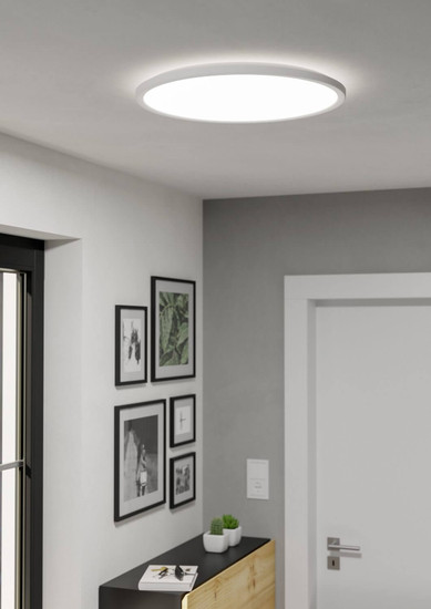 Eglo LED Deckenleuchte Rovito-R dimmbar 16,8W CCT warm-/tageslichtweiss 2700-6500K IP44 Weiss Ø50cm 901459