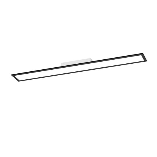 Eglo LED Deckenleuchte Moradillo-Z Smart dimmbar 28W RGB CCT warm-/tageslichtweiss 2700-6500K Zigbee Schwarz Stahl 119,5x14,5cm 901511