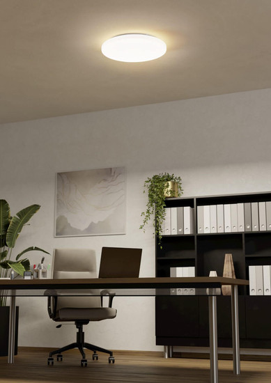 Eglo LED Deckenleuchte Approdo 36W warmweiss 3000K IP54 Weiss Stahl Ø43cm 901526
