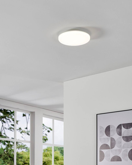 Eglo LED Deckenleuchte Castagneto 20W CCT warm-/neutral-/tageslichtweiss 2700/4000/6500K IP54 Weiss Ø31cm 901532